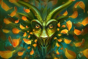 Green Dragon Portrait